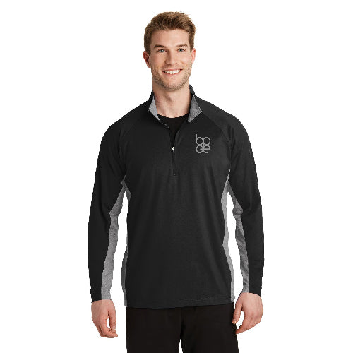 Men's Sport-Tek® Sport-Wick® Stretch 1/2-Zip Pullover - True Navy